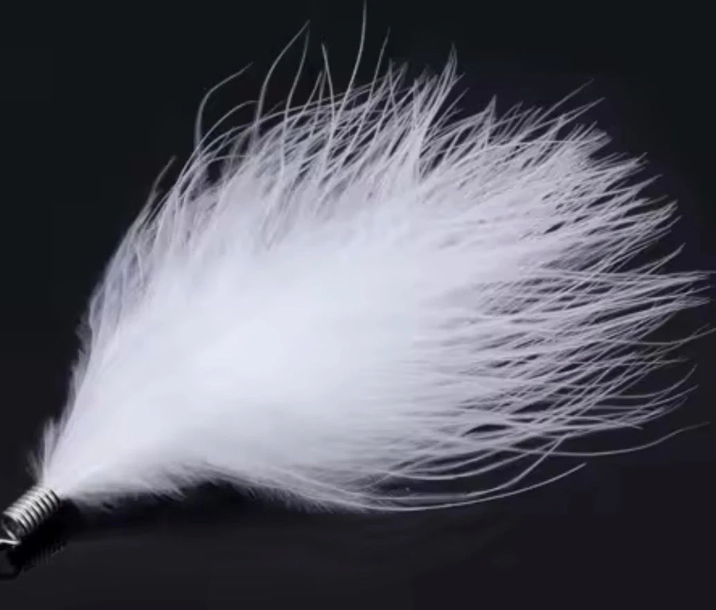 80mm Soft Fluffy Turkey Feather Tassel with one hole silver top, Earring Findings (Sold 5 pair) Sundaylace Creations & Bling