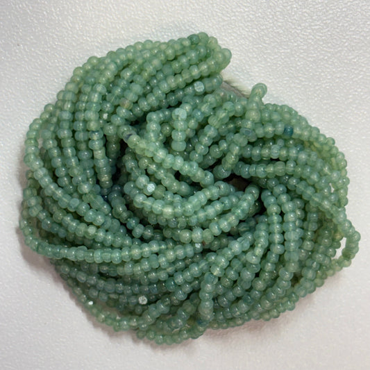 11/0 Charlotte Cut Seed Bead- Opal Dark Sage Green *10g Hank* Sundaylace Creations & Bling