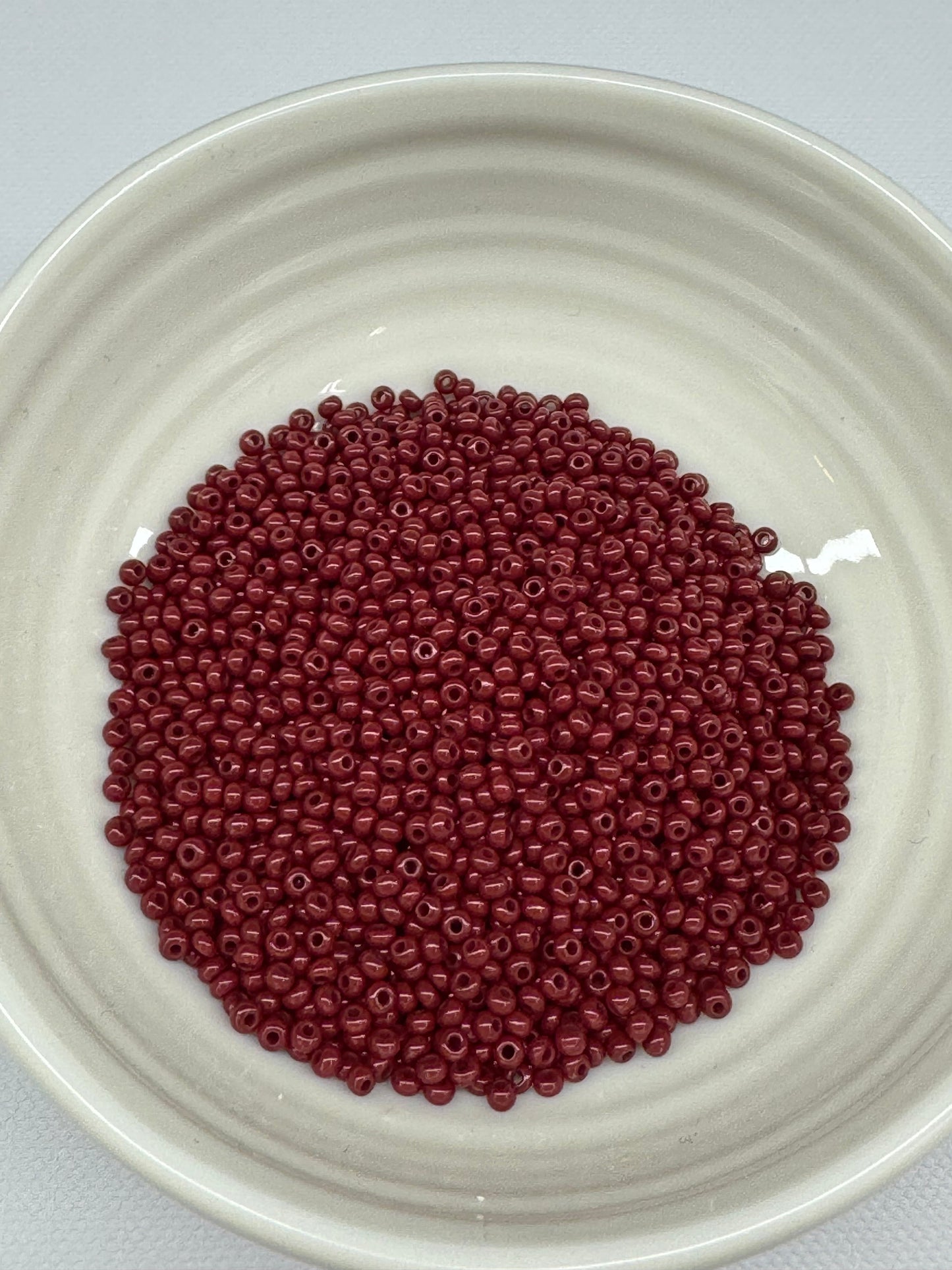 11/0 Preciosa Seed Bead, Opaque Red Brown (22g) 10/0 Preciosa Seed Beads