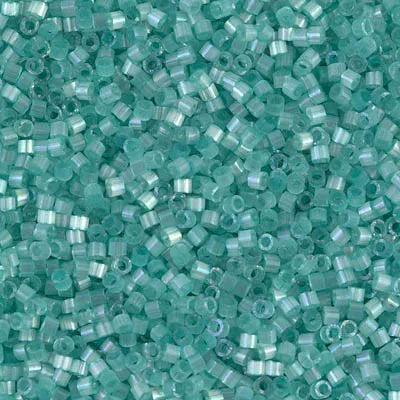 Delica 11/0 Dyed Light Aqua Green Silk Satin (1812v) (5.2g) Miyuki Delica Beads