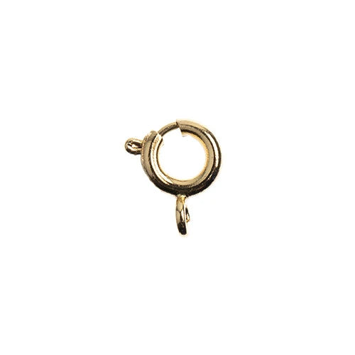 18kt Gold Plated Spring Ring Clasp 6mm 8pcs New Beader Basics Sundaylace Creations & Bling