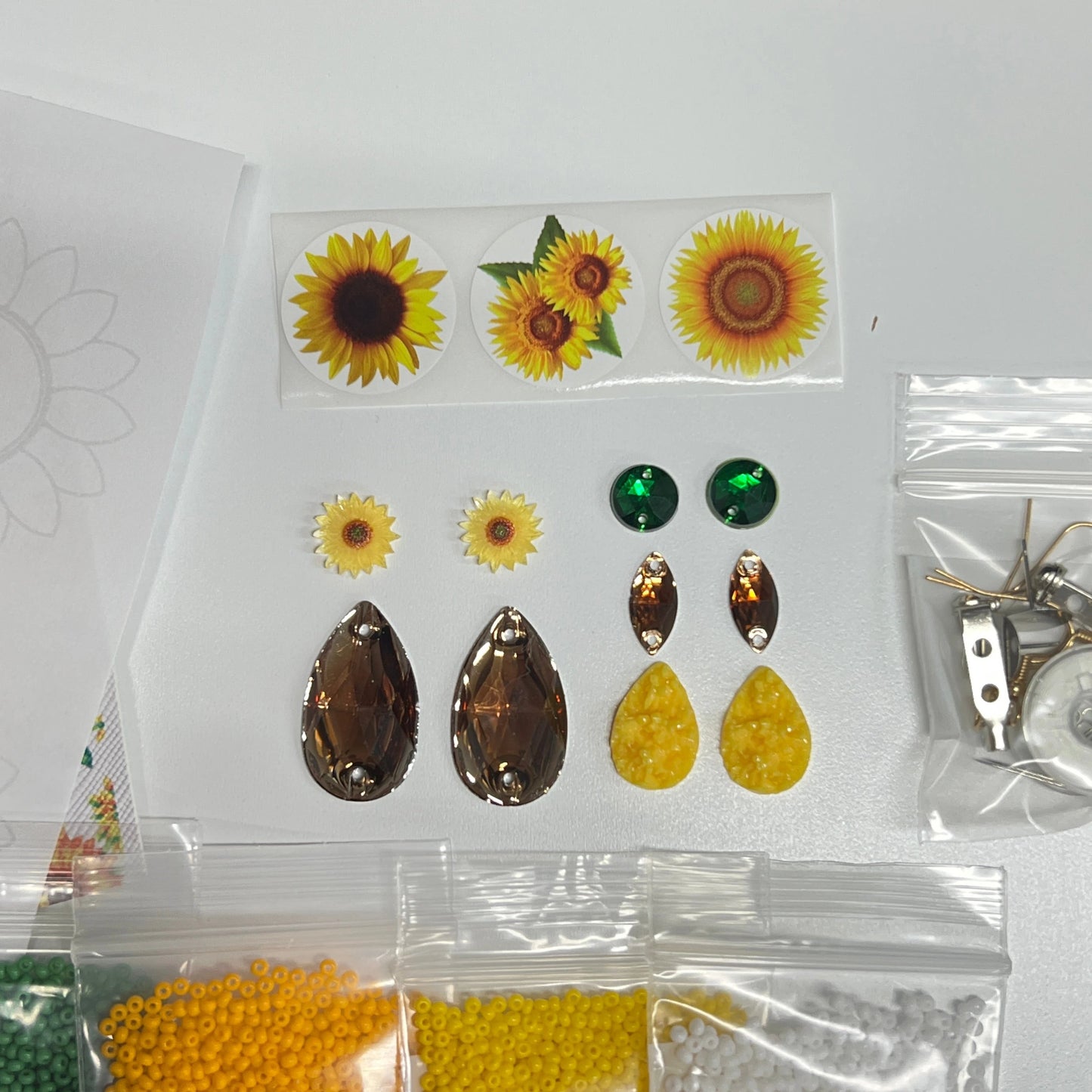 "Sun š» Flower Starter Beading Kit, Summer Promotion Sundaylace Creations