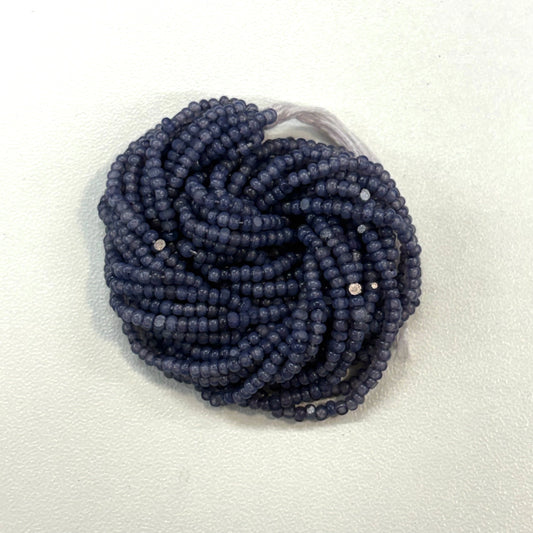 11/0 Charlotte Cut Seed Bead - Dark Denim Blue Opal 10g India Sheen Charlotte Cut Seedbeads