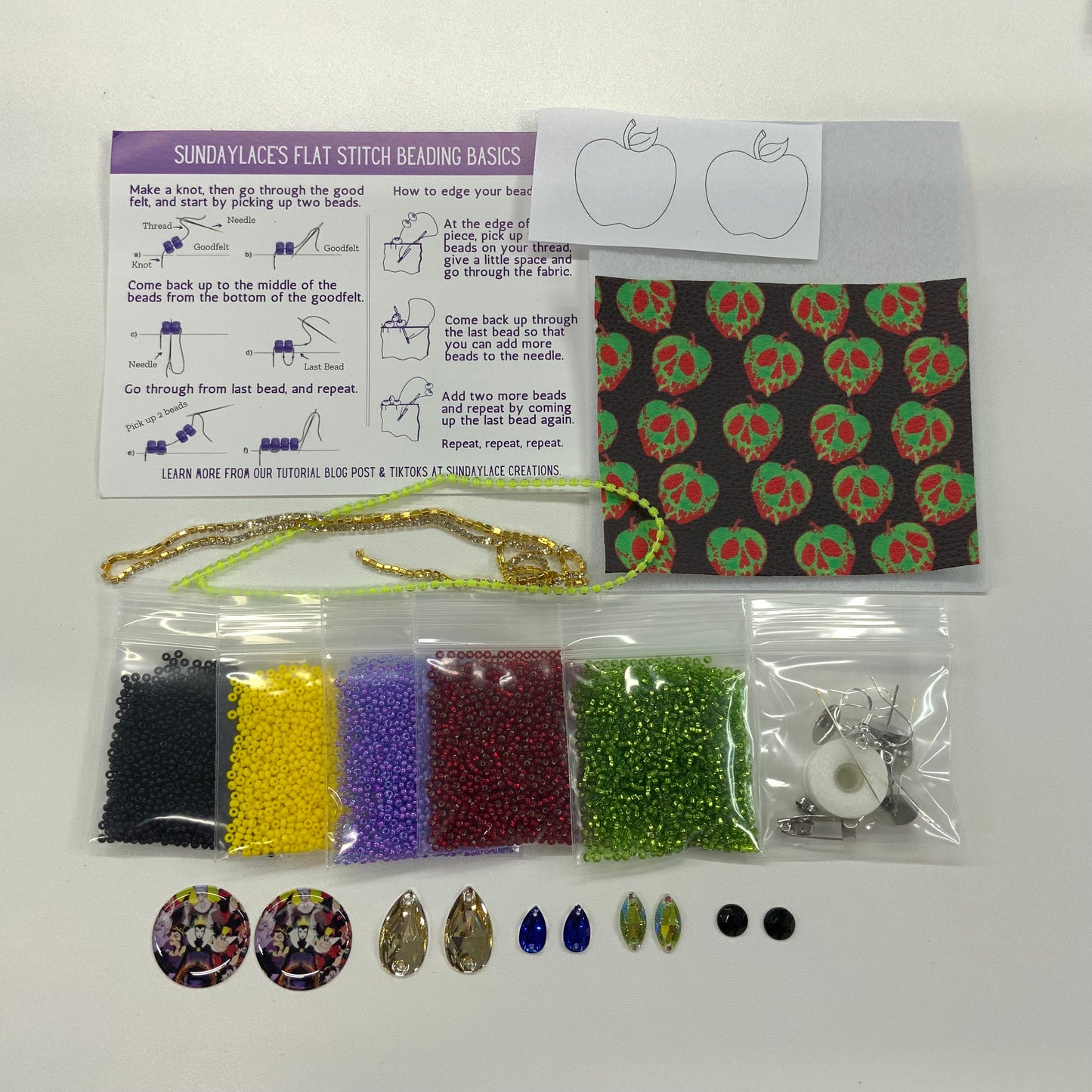 "Villains" Themed Beaded Earring Starter Kits, Promotional Sundaylace Creations & Bling