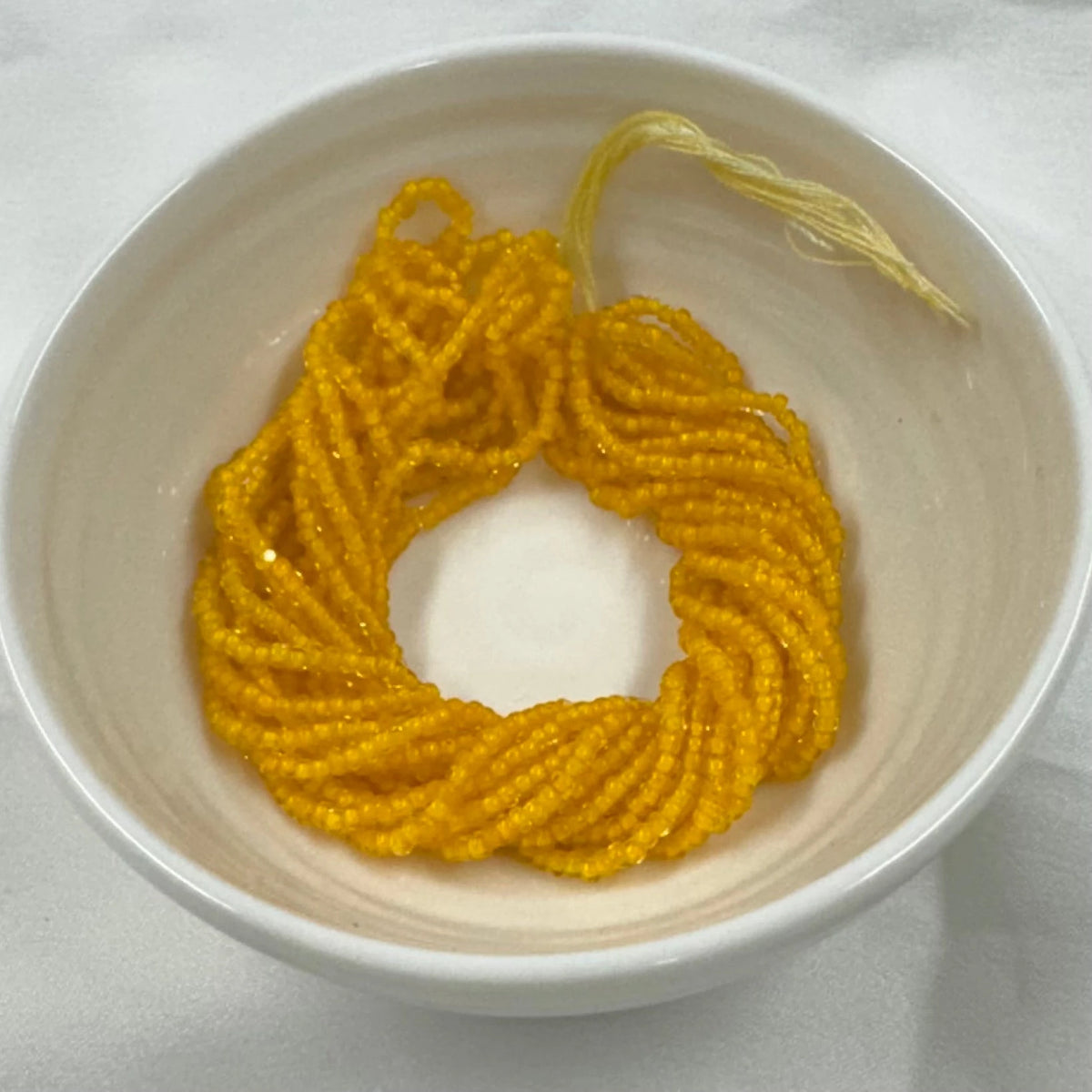11/0 Charlotte Cut Seed Bead- Colour Lined Neon Light Orange *10g Hank* Sundaylace Creations & Bling