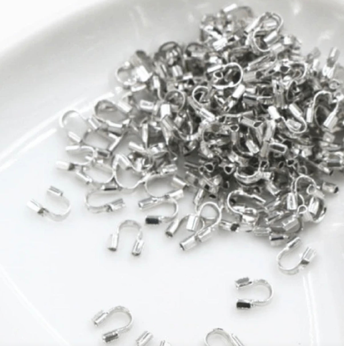 4*5mm Rhodium Wire Guardians, Metal Findings *200pcs Basics