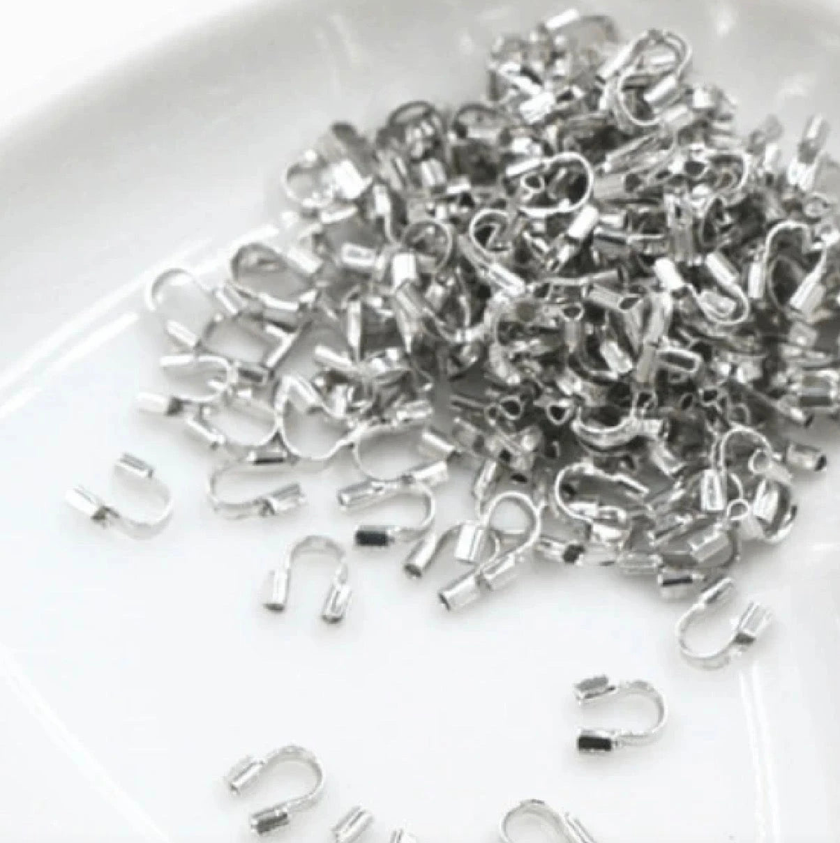 4*5mm Rhodium Wire Guardians, Metal Findings *200pcs Basics