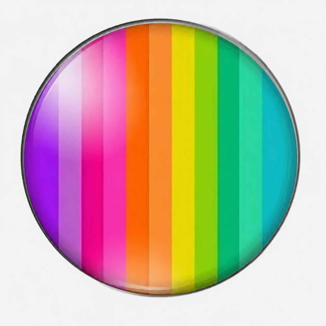 14mm Colourful Rainbow Circle Shaped Gem (Sold in Pairs) Sundaylace Creations & Bling