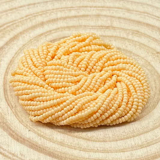 10/0 Orange Sorbet Sol Gel Opaque, Preciosa Seed Bead *Hank 10/0 Preciosa Seed Beads