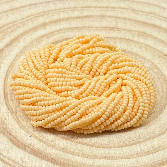 10/0 Orange Sorbet Sol Gel Opaque, Preciosa Seed Bead *Hank 10/0 Preciosa Seed Beads