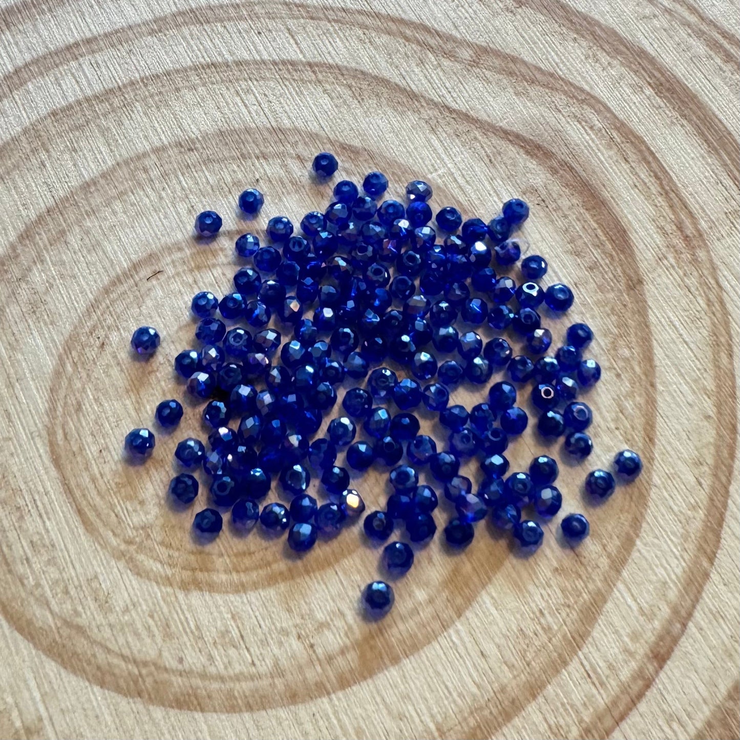 2mm Sapphire AB Rondelle Beads Loose (3g) Sundaylace Creations & Bling