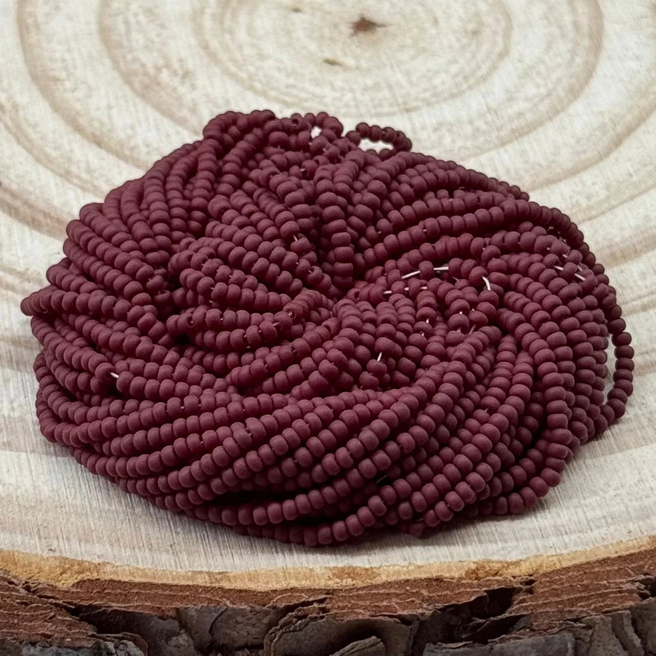 11/0 Brick Red Mahogany Matte Preciosa Seed Beads *Hank 11SB148-M 11/0 Preciosa Seed Beads