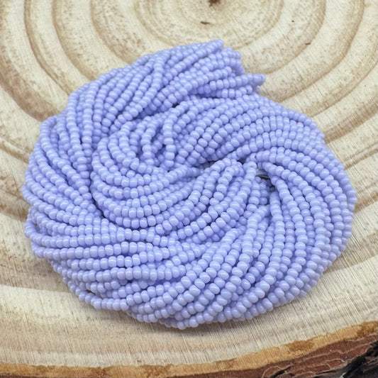 11/0 Soft Lavender Purple Opaque, Preciosa Seed Beads *Hank 11/0 Preciosa Seed Beads