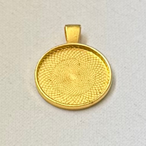 30mm Gold Bezel Blank Pendant (Sold Individually) Sundaylace Creations & Bling