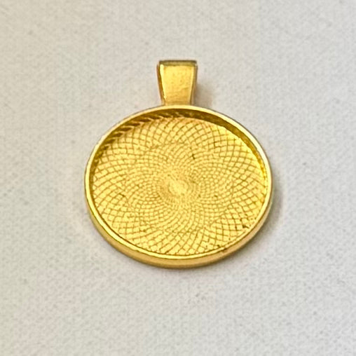 30mm Gold Bezel Blank Pendant (Sold Individually) Sundaylace Creations & Bling