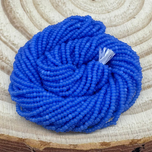 11/0 Sapphire Blue Opal Preciosa Seed Beads *Limited time Hank 2023* 11/0 Preciosa Seed Beads