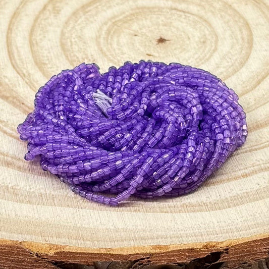 3 Cut 9/0 Beads Anemone Purple Satin Solgel *Hank 9SC997 Tri-Cut Beads Preciosa