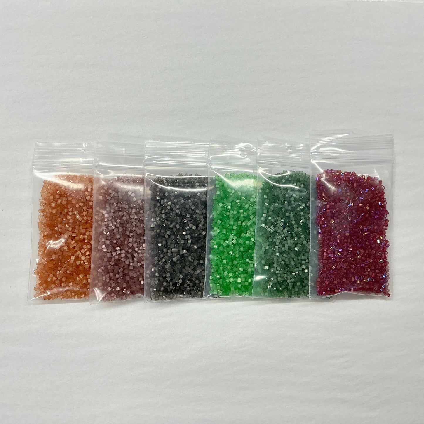 "Dusty Rose Christmas" 10/0 2-cut Bead Set 6 x 22g, Promotions 2-Cut Beads