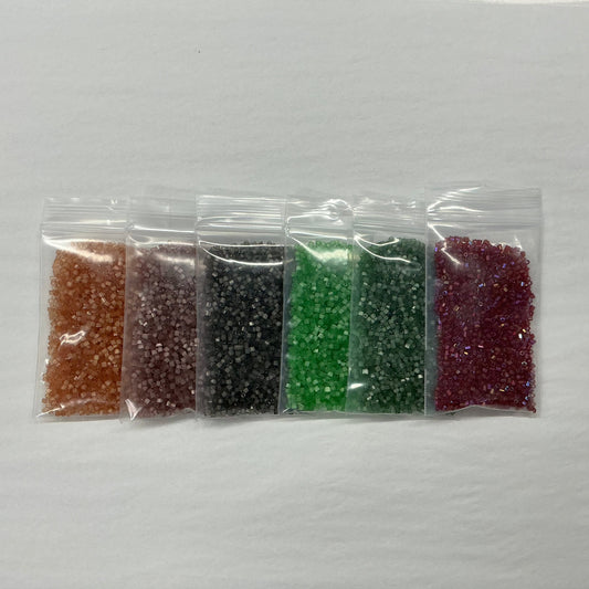 "Dusty Rose Christmas" 10/0 2-cut Bead Set 6 x 22g, Promotions 2-Cut Beads