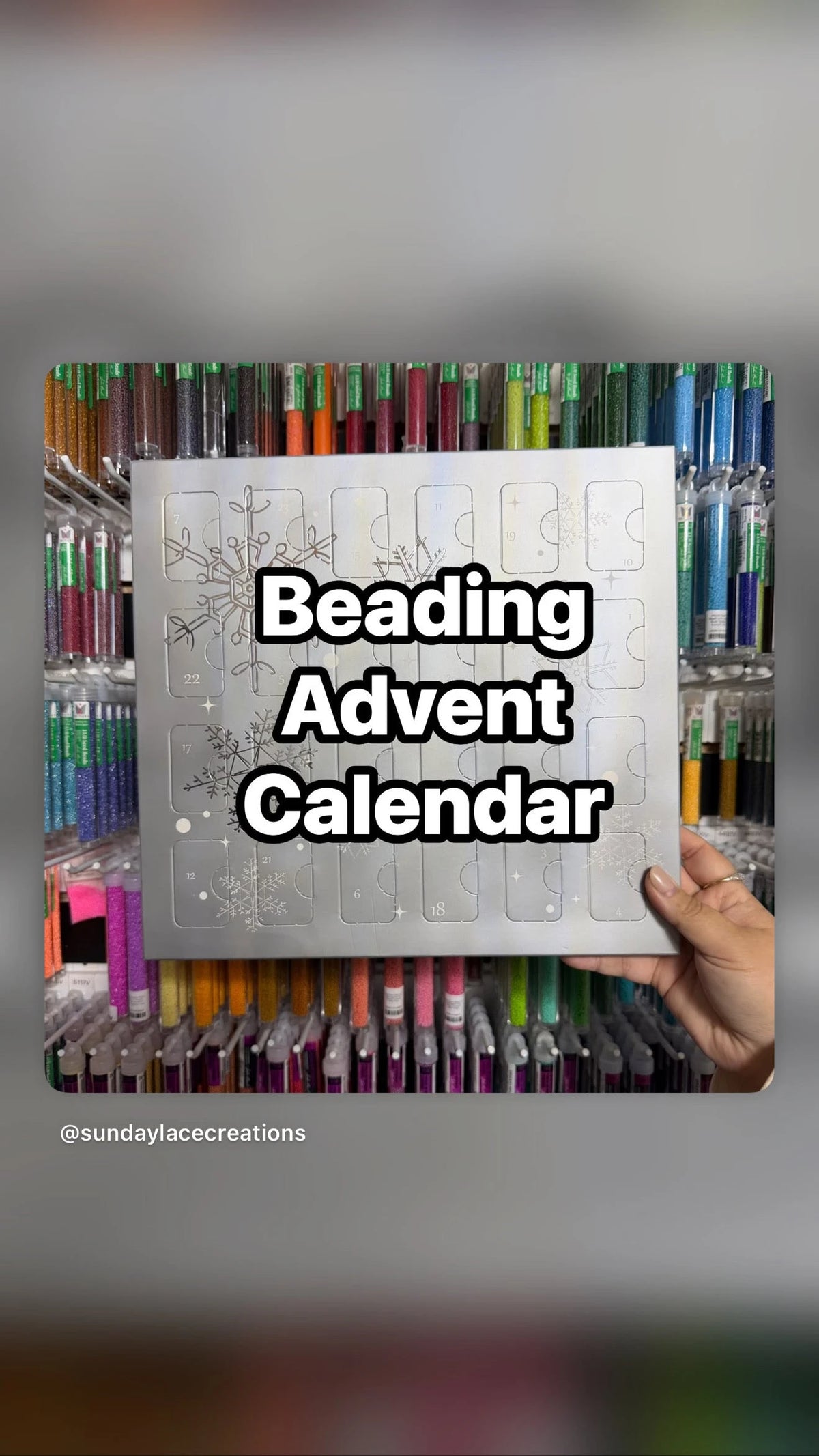 Silver Snowflake Mystery Beaders Advent Mystery Box🎄 🎁 - PRE-ORDER SHIPS NOVEMBER 10, 2026 PROMOTION Promotional Products