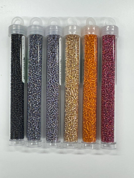 Sunset Set, 11/0 Miyuki Seed Beads, Set of 6 x 22g vials Miyuki Seedbeads