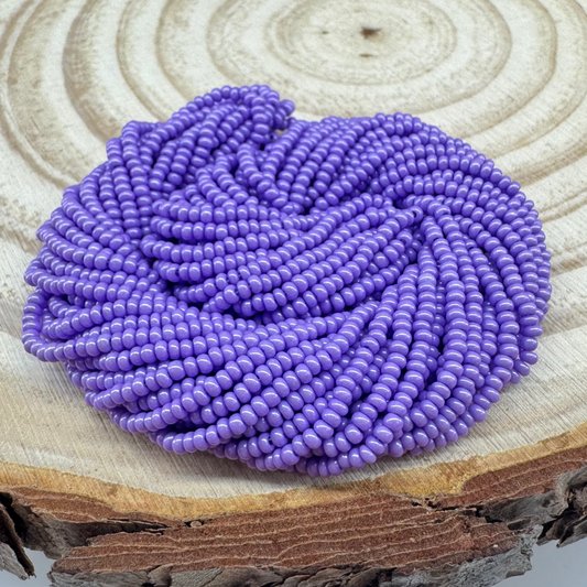 10/0 Lilac Purple Terra Pearl Opaque Preciosa Seed Beads *Hank #10SB198-TA 10/0 Preciosa Seed Beads