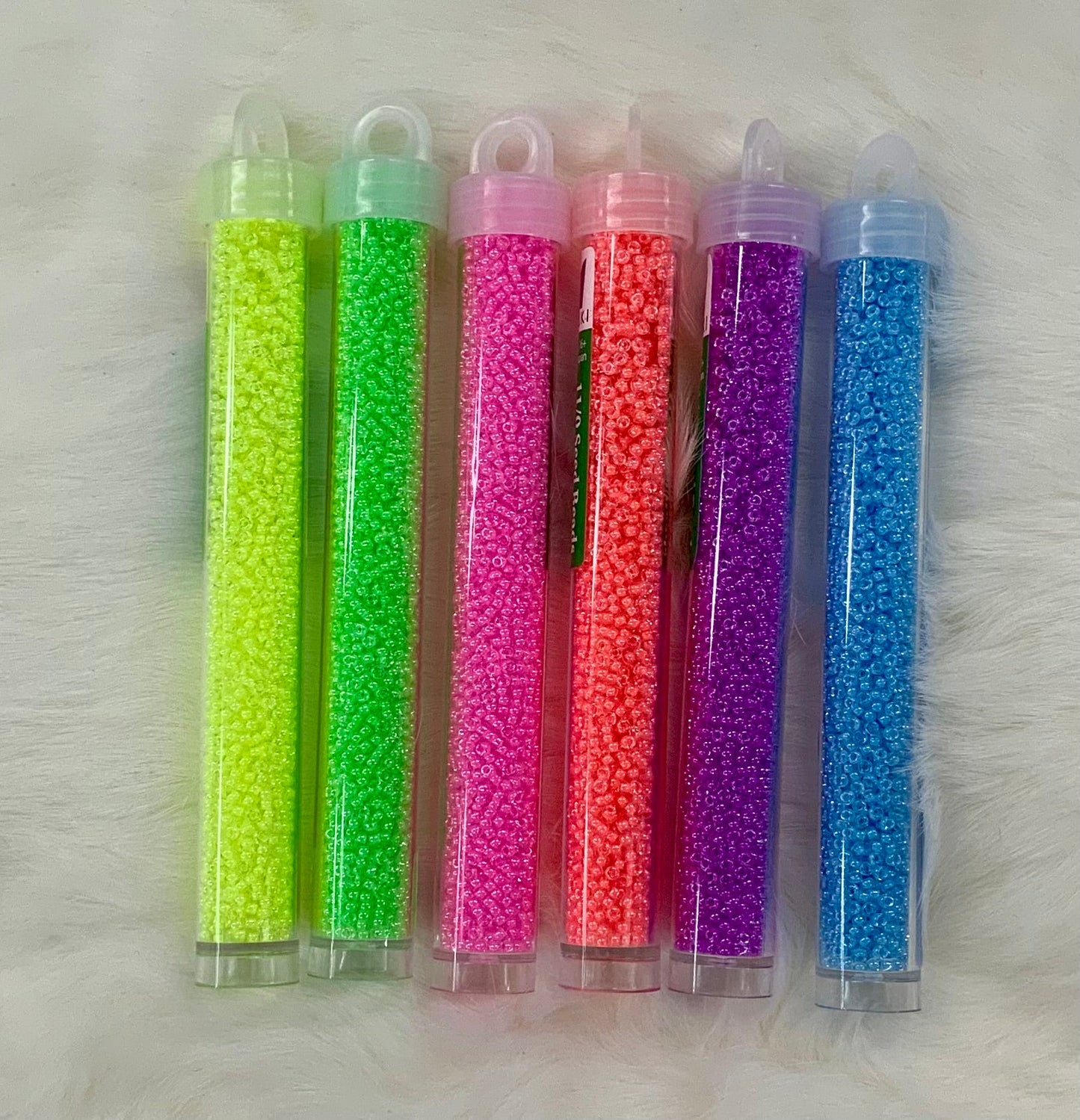 “Neon Dreams” 6 x 11/0 Miyuki Seed Beads Bundle, Promotions Miyuki Seedbeads