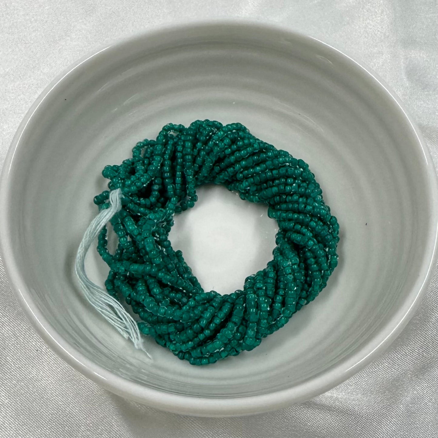 11/0 Charlotte Cut Seed Bead- Neon Teal Blue *10g Hank* India Sheen Charlotte Cut Seedbeads