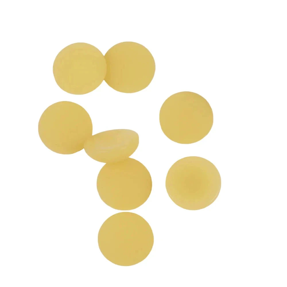 19mm Pineapple Yellow Jelly Matte Pastel Round Resin Gem