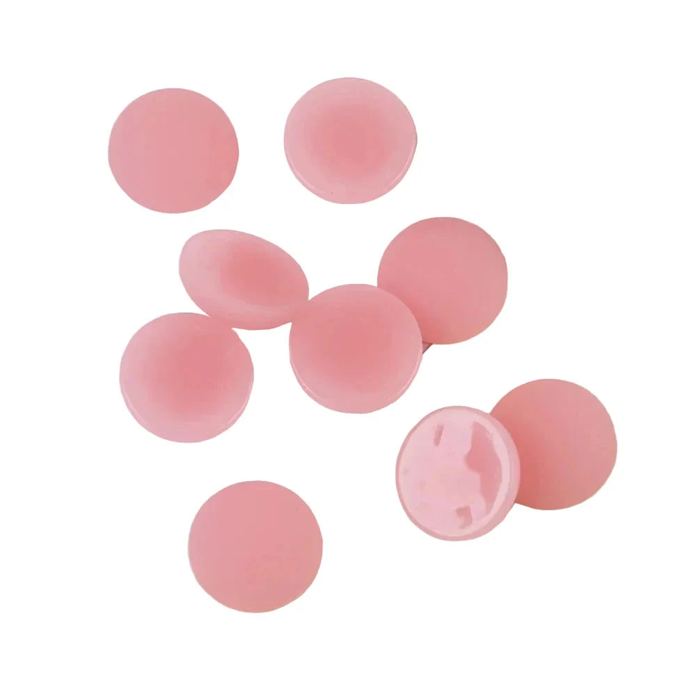19mm Strawberry Light Pink Jelly Matte Pastel Round Resin Gem