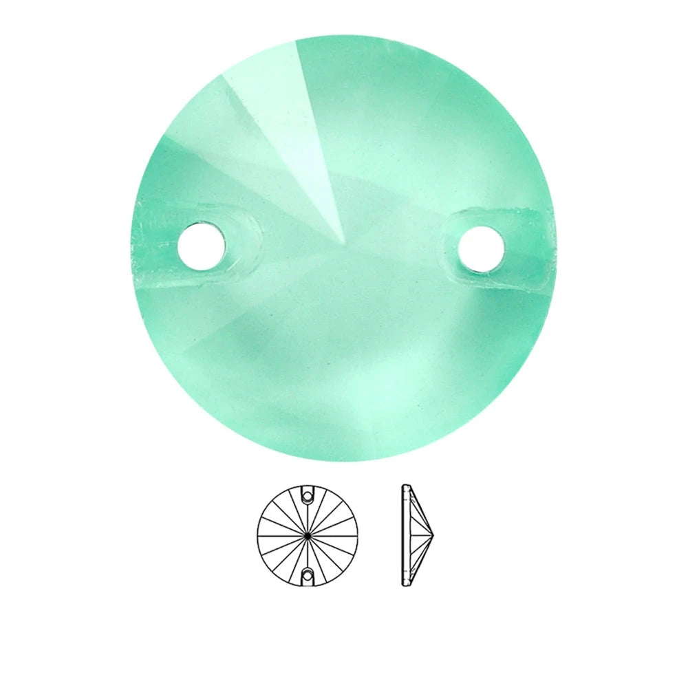 Green wrap neon gemstone on a white background