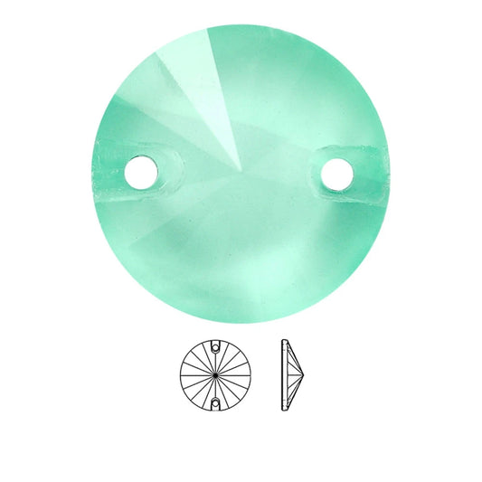 Green wrap neon gemstone on a white background