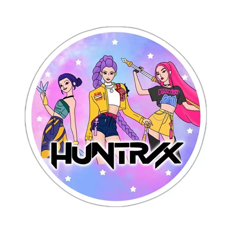 32mm Huntrix Girls Kpop Demon Acrylic, Glue on, Resin Gem (Sold In Pair) Resin Gems