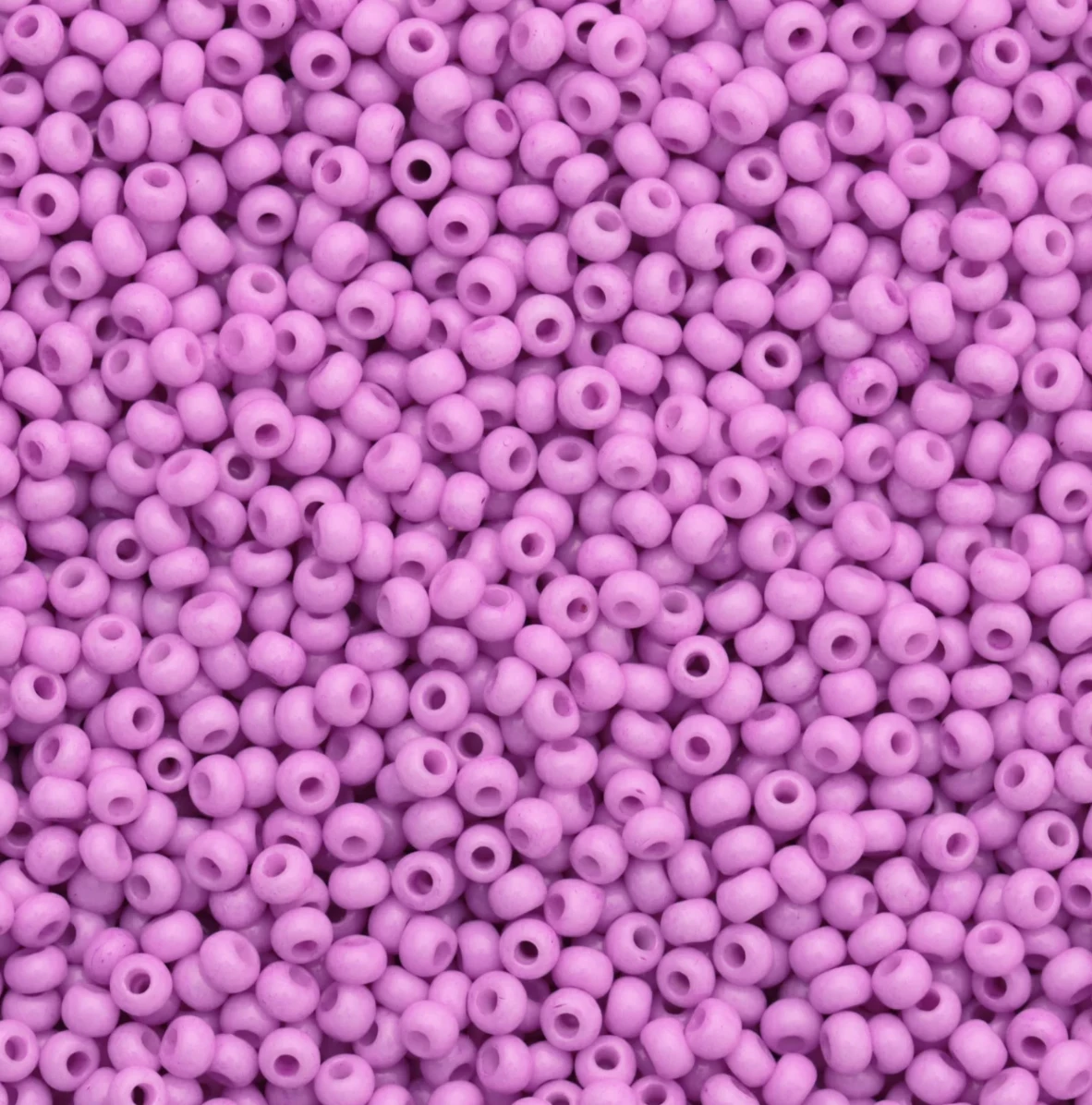 10/0 Lilac Petal Purple Pink Chalk Dyed Solgel, Preciosa Seed Beads 22g 10/0 Preciosa Seed Beads