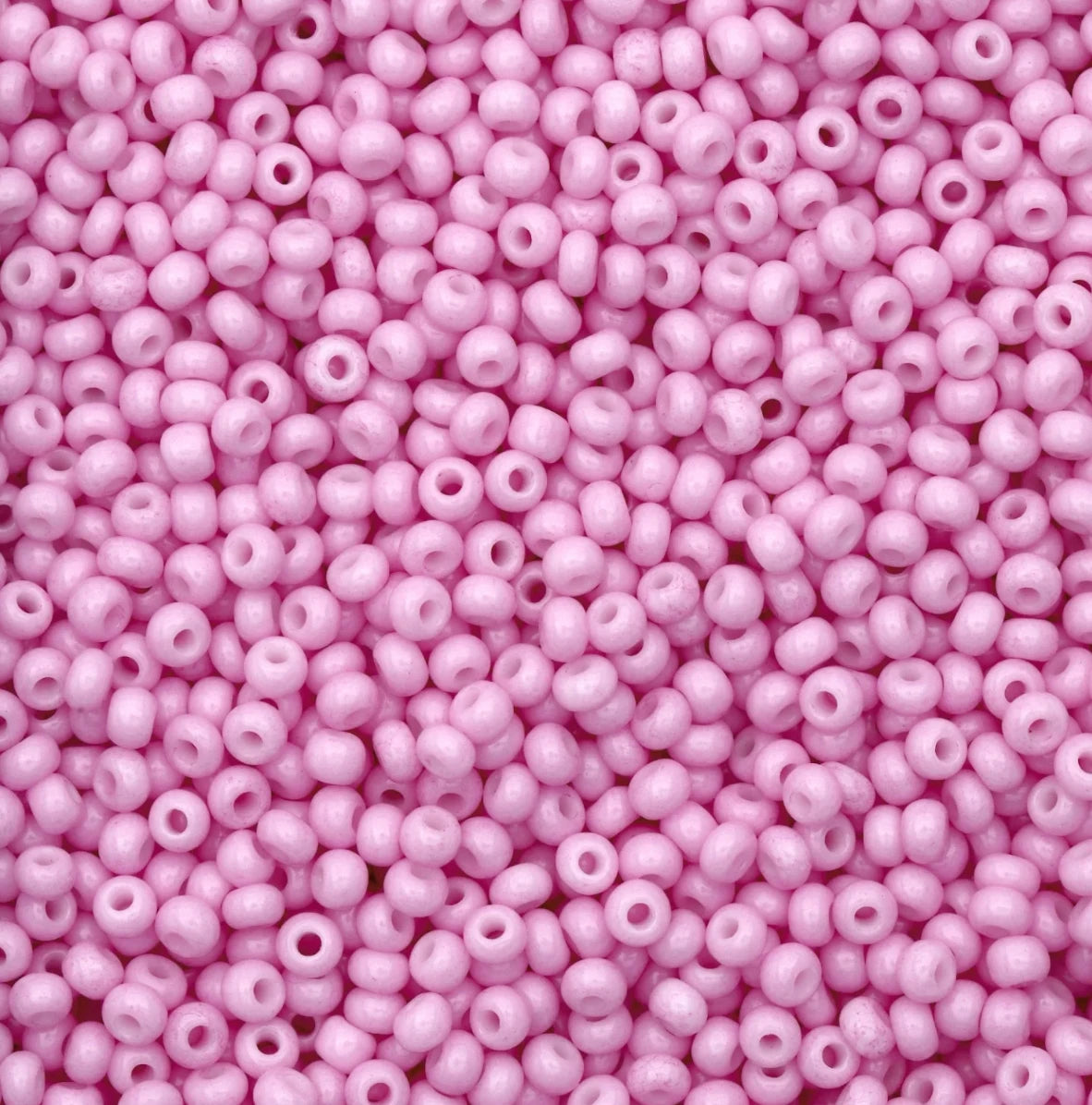 10/0 Tulipian Pink Chalk Dyed Solgel, Preciosa Seed Beads 22g 10/0 Preciosa Seed Beads