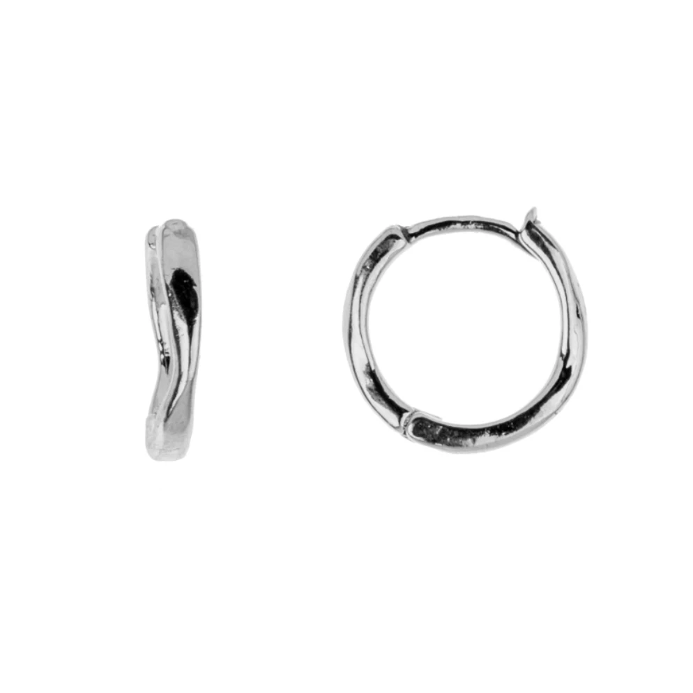 Must Have Findings - Huggie Hoop 13x13.5mm Silver 6pcs Must Have Findings