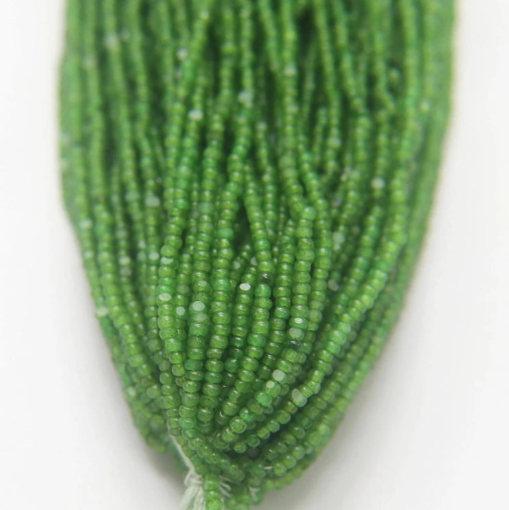 11/0 Charlotte Cut Seed Bead - Fern Green Opal (10g) India Sheen Charlotte Cut Seedbeads