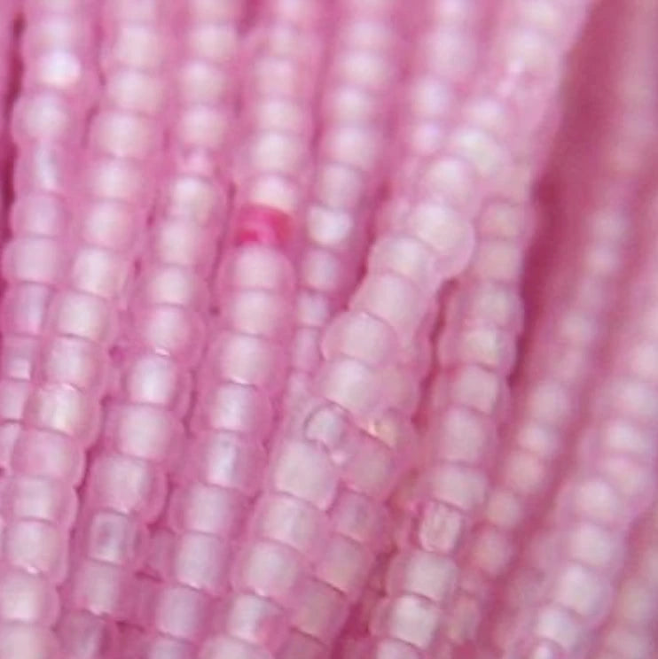 13/0 Charlotte Cut Seed Bead - Matte French Rose 10g India Sheen Charlotte Cut Seedbeads