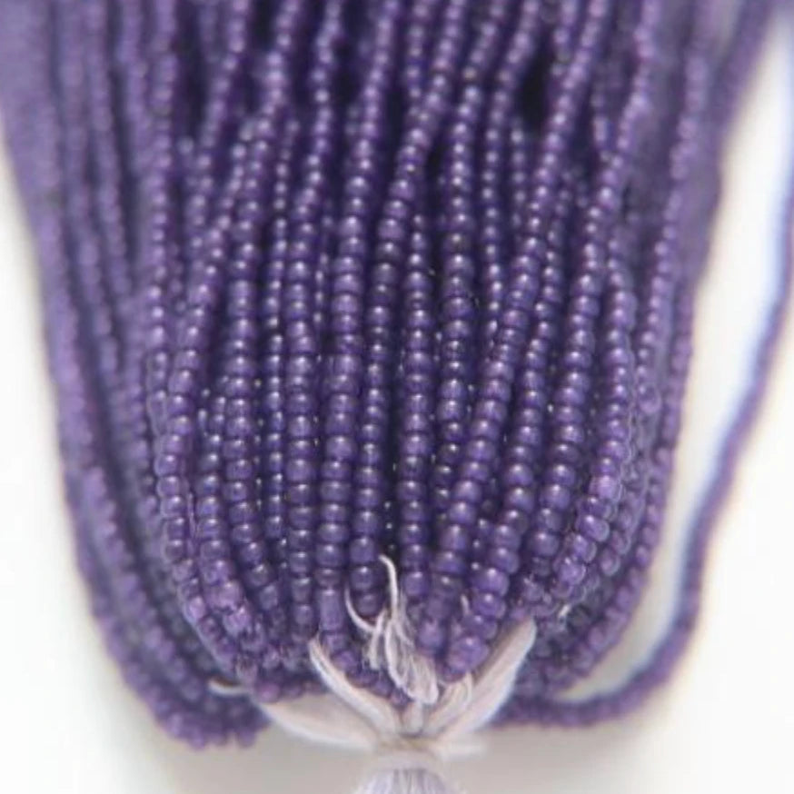 13/0 Charlotte Cut Czech Seed Bead - PURPLE VELVET 10g India Sheen Charlotte Cut Seedbeads