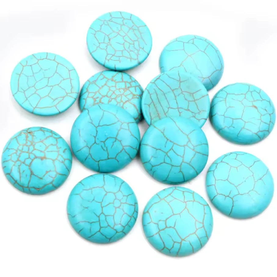 10-12mmTurquoise Stone Rivoli, Semi Precious, Glue on, Stone Gem (Sold in Pair) Sundaylace Creations & Bling