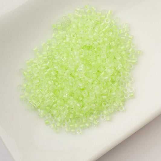 Cylin Bead 11/0 25g Bag Glow in Dark - Light Green (Glow Green) Cylin Bead 11/0