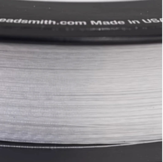 6lb Crystal Clear FireLine Braided Beading Thread- 125 yard stool, Basics Thread