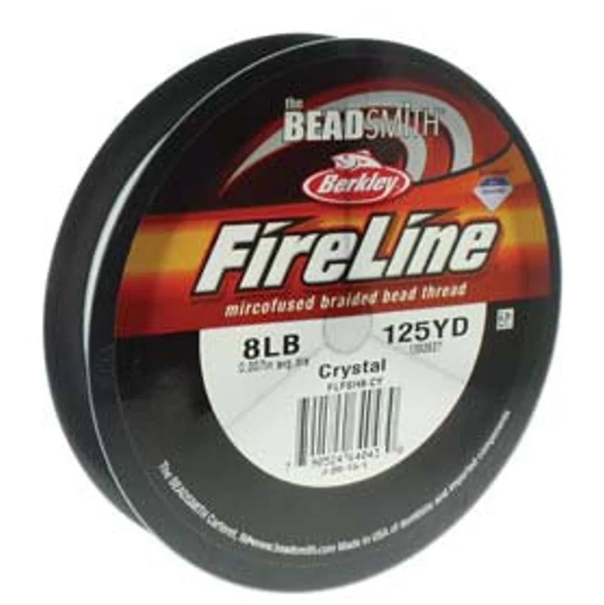 8lb Crystal Clear FireLine Braided Beading Thread- 125 yard stool, Basics Thread