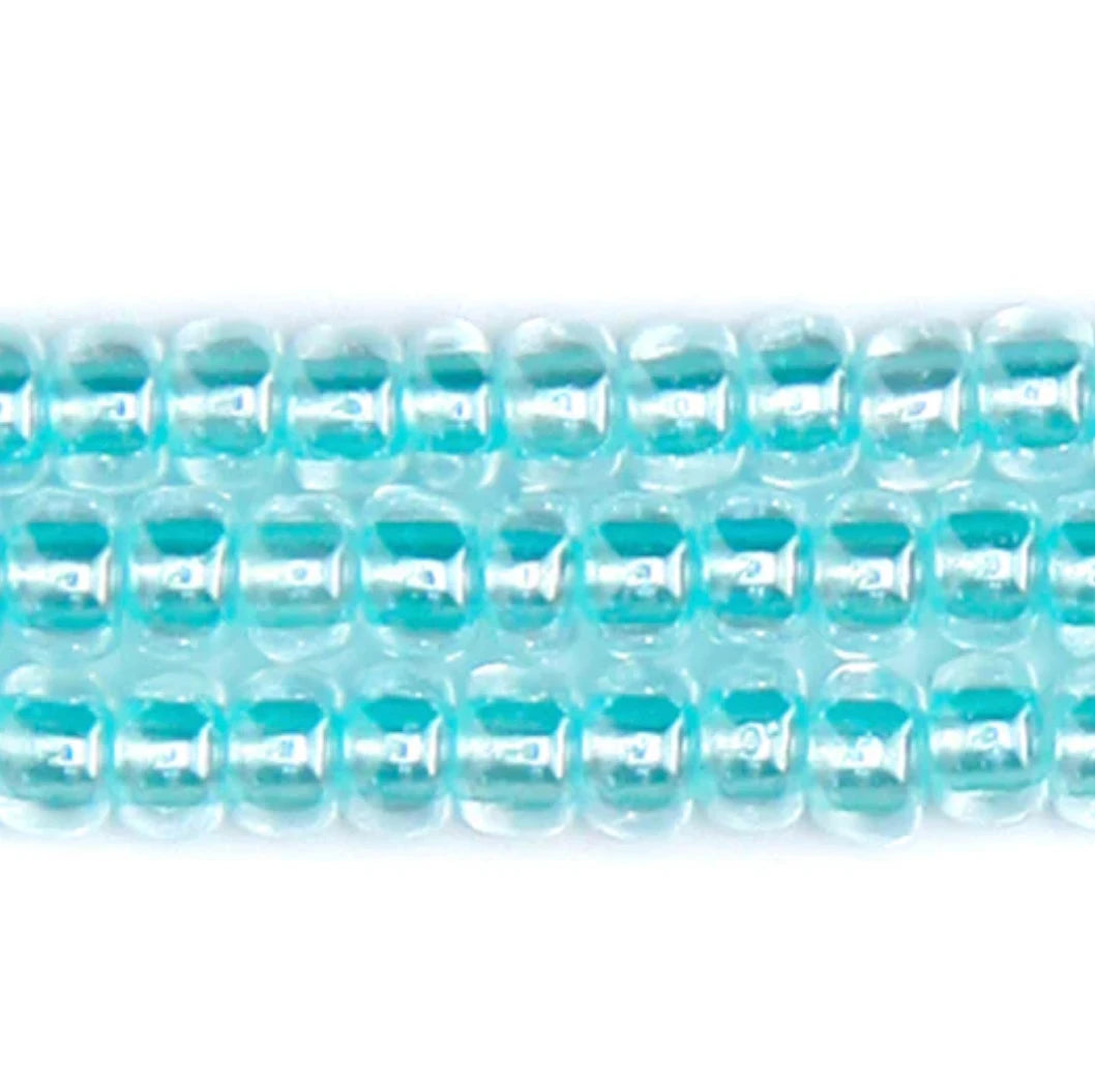 10/0 Aqua Pastel Pearl Lined Preciosa Seed Beads *Hank #10SB662-LP 10/0 Preciosa Seed Beads