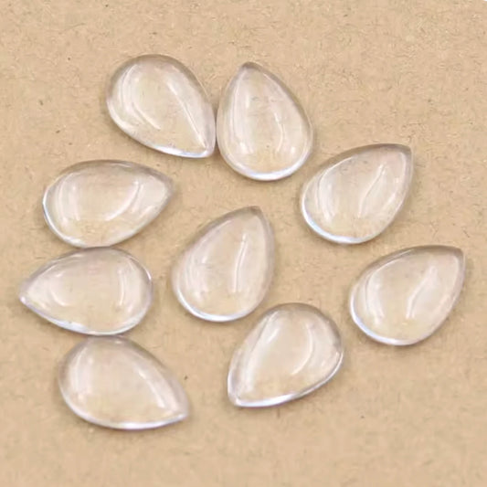 13*18mm "Make your own gems" Teardrop Dome, Glue on, Resin Gems (Sold in pairs) Resin Gems