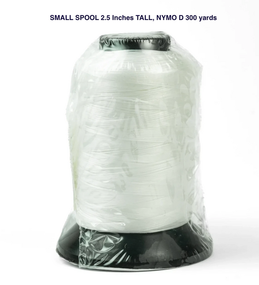 Beading Thread White Size Nymo D Spool - Cone (300 yard) *SMALL SPOOL Thread