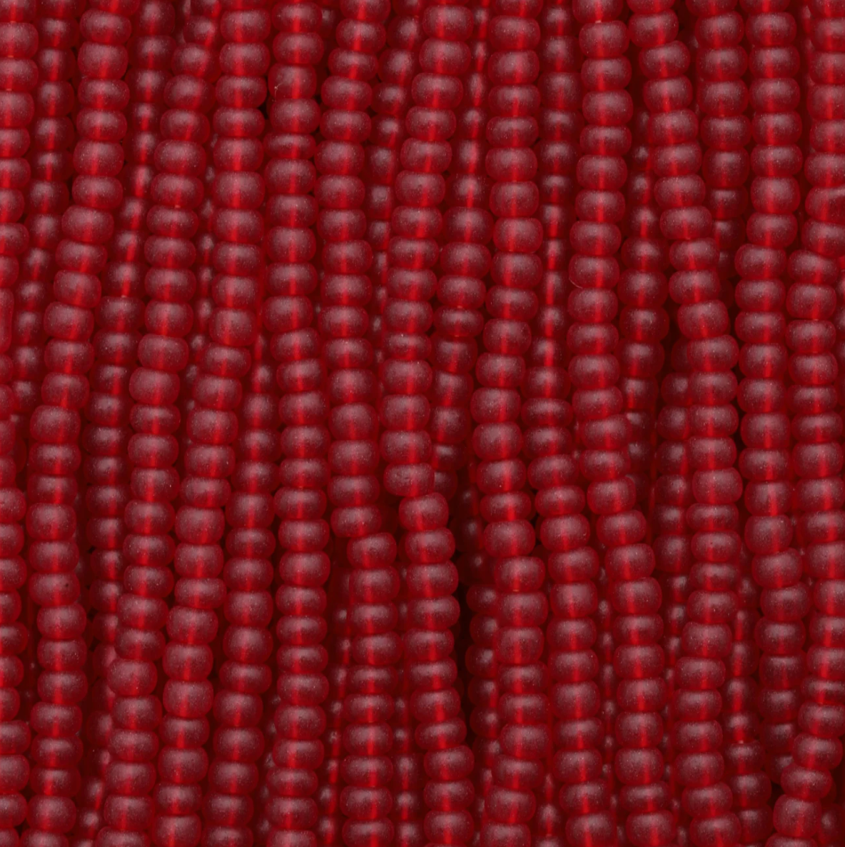 10/0 Dark Red Matte Transparent, Preciosa Seed Beads 22g* 10/0 Preciosa Seed Beads