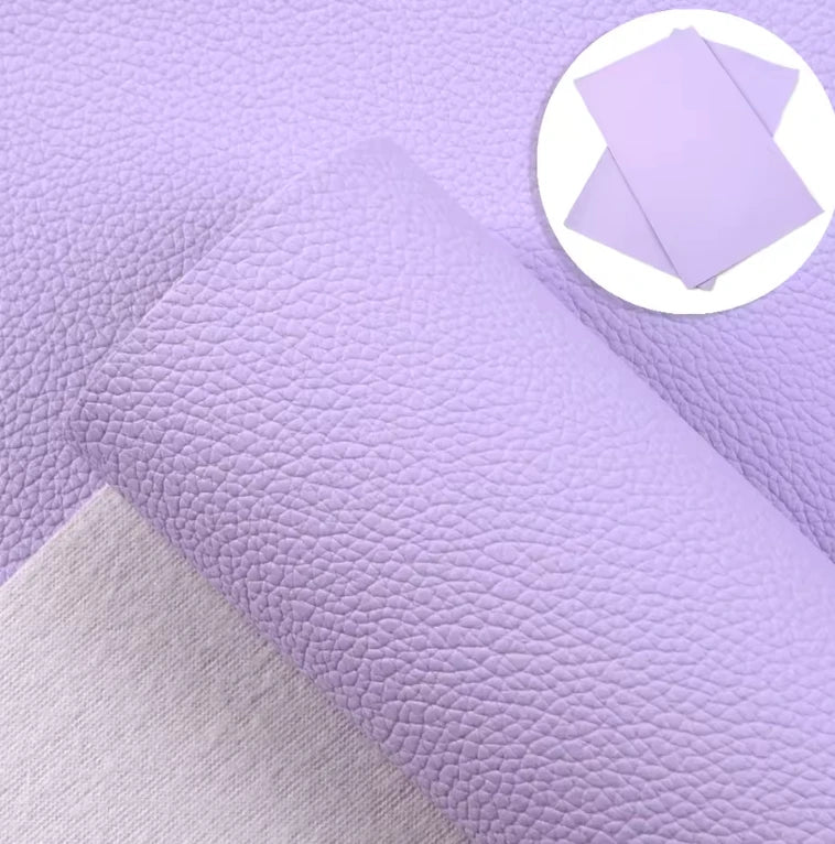 20*33cm Light Purple Taro Leather Texture, Long Leatherette Sheet Basics Leatherette