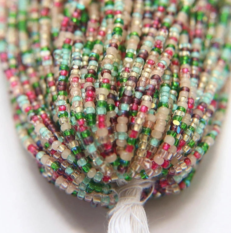 11/0 Charlotte Cut Seed Bead - Spring Garden Designer Mix India Sheen Charlotte Cut Seedbeads