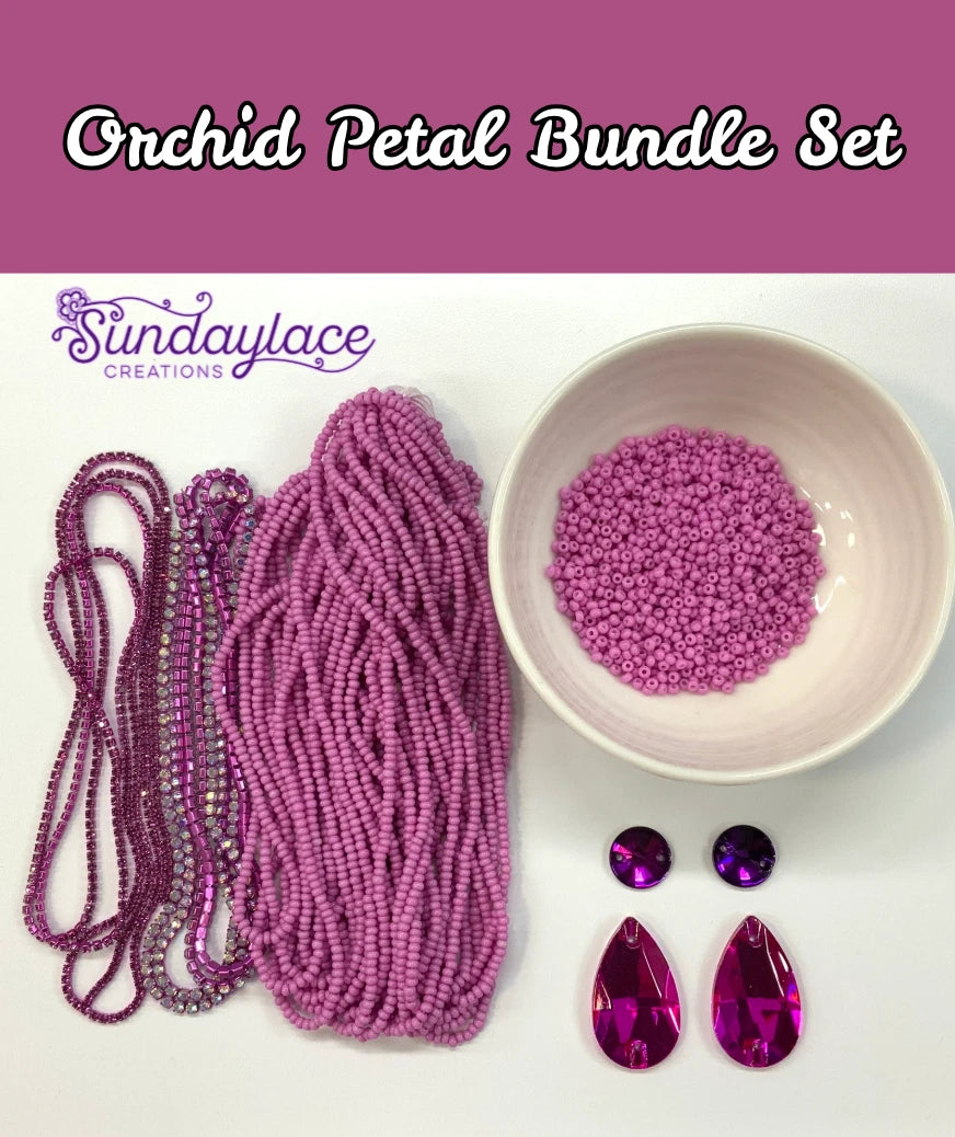 "Orchid Petal" Bead Set, Bundle by Colour Promotions Sundaylace Creations & Bling